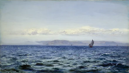 Leggera brezza al largo di Dodman a Mevagissey, Cornovaglia, 1881